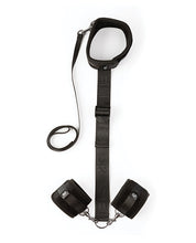 Sei Mio Neck Firmly in Check Adjustable Neck & Wrist Restraint Kit - Black