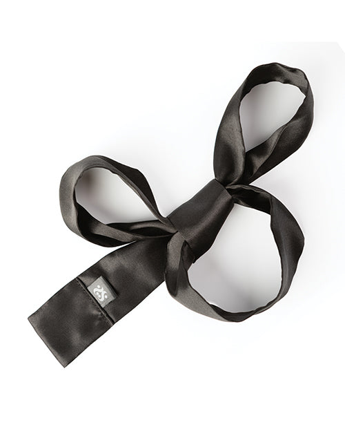 Sei Mio Nights in Tied Satin 2 X Silk Sash Restraints - Black