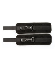 Sei Mio Sensually Secured Velvet Handcuffs - Black