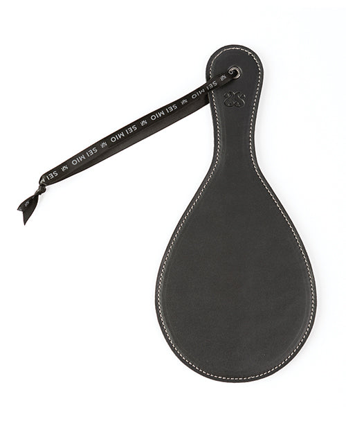Sei Mio Roundly Chastised Broad Circular Spanking Paddle - Black
