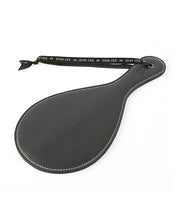 Sei Mio Roundly Chastised Broad Circular Spanking Paddle - Black