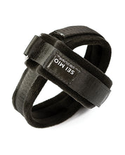 Sei Mio Cross Purposes Unique Over-Wrap Cross Cuff Restraints - Black
