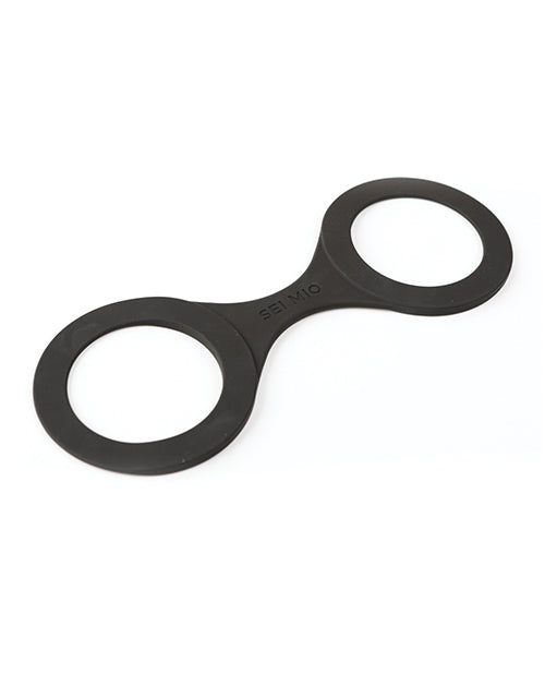 Sei Mio Handi Cuffs Super Strong Silicone Restraints - Large, Black