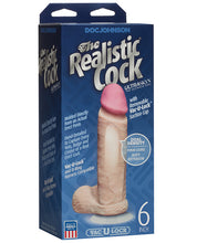 Realistic 6' ULTRASKYN Cock w/Balls - White