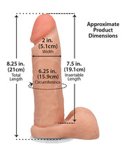 Realistic 8' ULTRASKYN Cock w/Balls - White