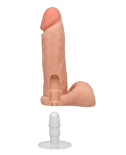 Realistic 8' ULTRASKYN Cock w/Balls - White