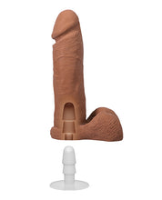 Realistic 8' ULTRASKYN Cock w/Balls - Brown