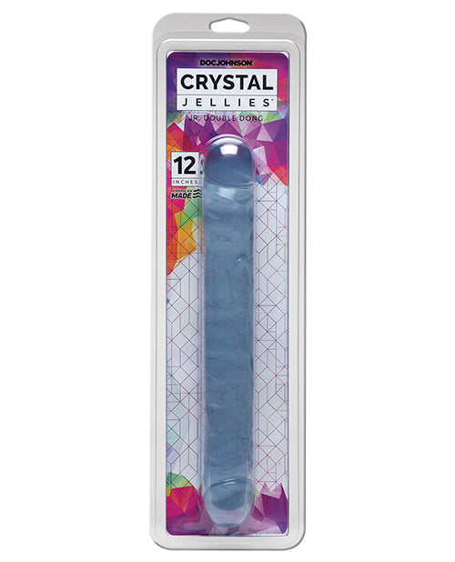 Crystal Jellies 12' Jr. Double Dong - Clear