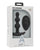 A Play Beaded Rechargeable Silicone Anal Plug w/Remote - Black