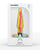 A Play 5" Groovy Silicone Anal Plug - Multicolor/Yellow