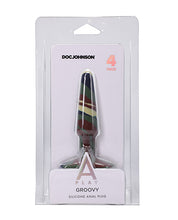 A Play 4' Groovy Silicone Anal Plug - Camouflage