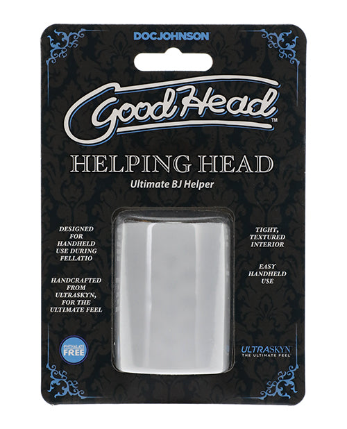 GoodHead Helping Head Ultimate BJ Helper 2' Masturbator - Clear