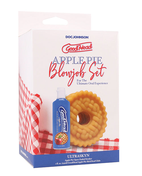 GoodHead - Apple Pie Blowjob Set Includes Stroker & Slick Head Glide - 1 oz Bottle Apple Pie