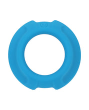 OptiMale FlexiSteel Cock Ring - 35 mm Blue