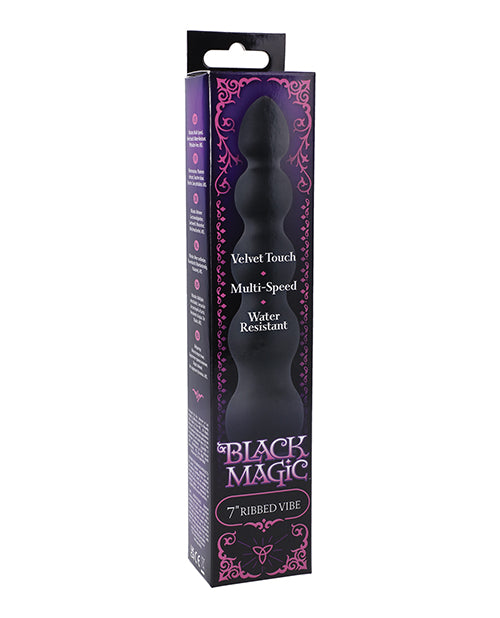 Black Magic 7' Ribbed Vibe