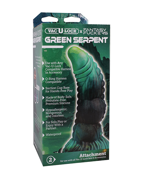 Vac-U-Lock x Fantasy Fuckers - Green Serpent - Green