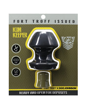 Fort Troff Kum Keeper Anal Plug - Large, Black