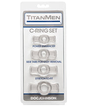 Titanmen Tools Cock Ring Set - Clear