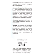 Main Squeeze Cooling/Tingling Water-Based Lubricant - 3.4 oz