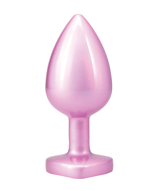 Booty Bling Jeweled Metal Plug - Large Pink