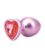 Booty Bling Jeweled Metal Plug - Large Pink
