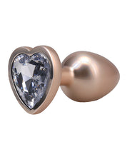 Booty Bling Jeweled Metal Plug - Small Gold