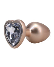 Booty Bling Jeweled Metal Plug - Medium Gold