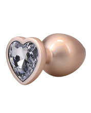 Booty Bling Jeweled Metal Plug - Large Gold