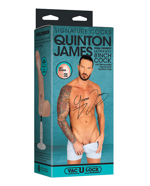 Signature Cocks ULTRASKYN 8' Cock w/Removable Vac-U-Lock Suction Cup - Quinton James