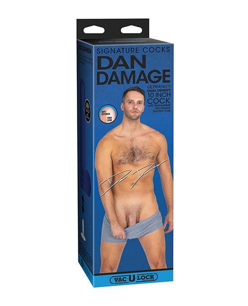 Signature Cocks ULTRASKYN 10' Cock w/Removable Vac-U-Lock Suction Cup - Dan Damage