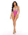 Embroidered Lace Underwire Teddy w/Snap Crotch - Orchid XL