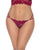 Double Strap Lace Thong - Wine S/M