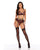 Forever Roses Embroidered Bralette w/Garter & G-String 3 pc Set - Black/Red SM