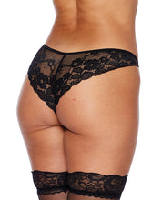Evelyn Cheeky Panty - Black 1X/2X