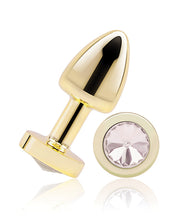 Gemsations 2" Beginners Bling Bling Metal Butt Plug - Gold