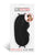 Lux Fetish Peek a Boo Love Mask - Black