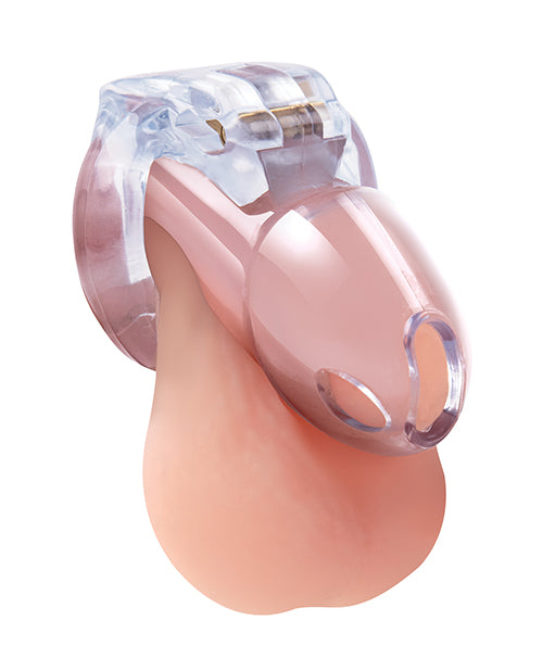 Lockmaster 3.5' Side Lock See Thru Chastity Cage - Clear