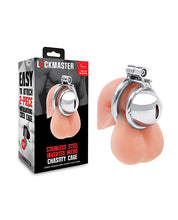 Lockmaster Stainless Steel Inverted Micro Chastity Cage - Silver
