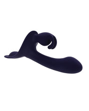 Evolved Giving Vibes Strap-On Bunny Eared Stimulator w/Remote Control - Purple
