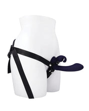 Evolved Giving Vibes Strap-On Bunny Eared Stimulator w/Remote Control - Purple