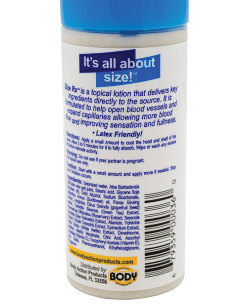 Size Rx Lotion - 2 oz Bottle