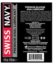 Swiss Navy Silicone Based Anal Lubricant - 4 oz