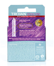 Trojan Ultra Thin Armor Spermicidal - Box of 3