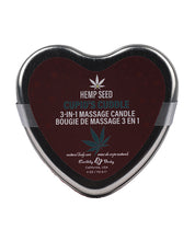 Earthly Body 2024 Valentines 3 In 1 Massage Heart Candle - 4 Oz