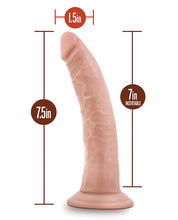 Blush Dr. Skin 7' Cock w/Suction Cup - Vanilla