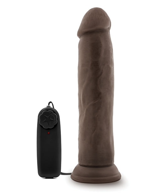 Blush Dr. Skin Dr. Throb 9.5' Cock w/Suction Cup - Chocolate