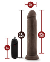 Blush Dr. Skin Dr. Throb 9.5' Cock w/Suction Cup - Chocolate