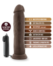 Blush Dr. Skin Dr. Throb 9.5' Cock w/Suction Cup - Chocolate