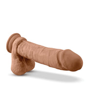 Blush Dr. Skin Silicone Dr. Julian 9' Dildo w/Balls - Mocha