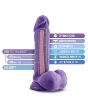 Blush Au Naturel Bold Hero 8' Dildo - Purple